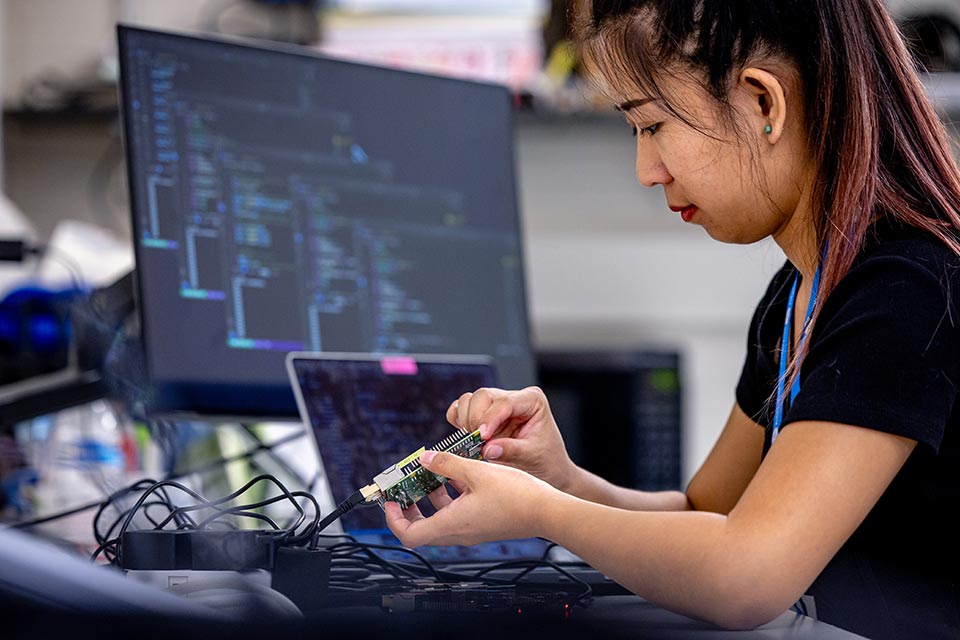 Students in Computer Science Class